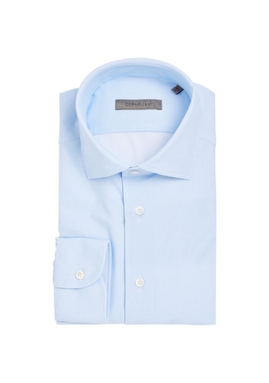 Corneliani Cotton-Stretch Micropattern Shirt