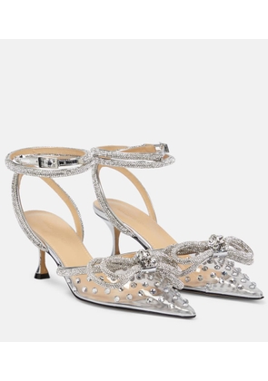 Mach & Mach Double Bow embellished PVC pumps