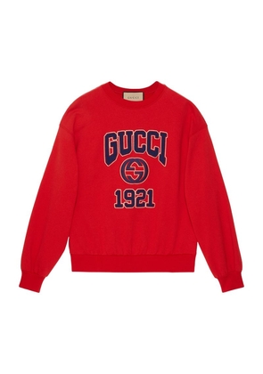 Gucci Cotton Jersey Logo 1921 Sweatshirt