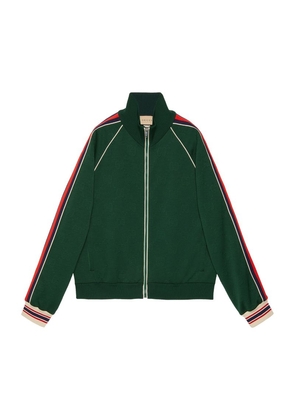 Gucci Gg Jacquard Zip-Up Jacket