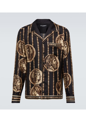 Dolce&Gabbana Printed silk twill shirt
