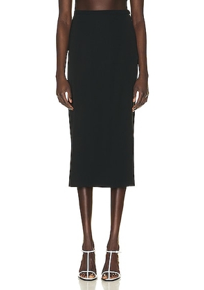 The Row Matias Skirt in Black - Black. Size 8 (also in 4).