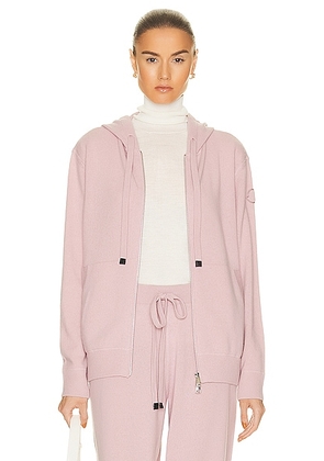 Moncler Cashmere Knit Cardigan in Pink - Blush. Size M (also in ).