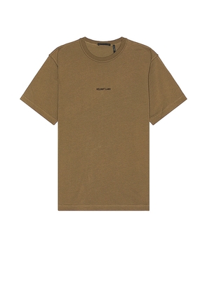 Helmut Lang Inside Out Tee in Olive. Size S, XL/1X.