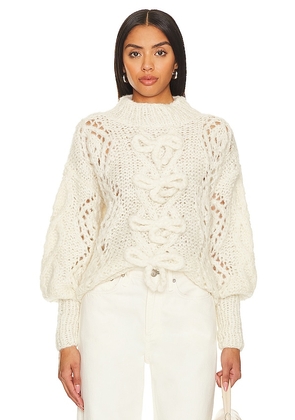 AYNI Sinpa Sweater in Ivory. Size M, XL, XS.