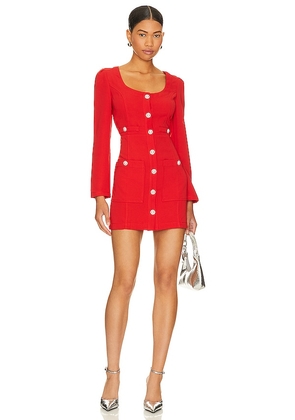 Line & Dot Phillipa Mini Dress in Red. Size L, M, XS.