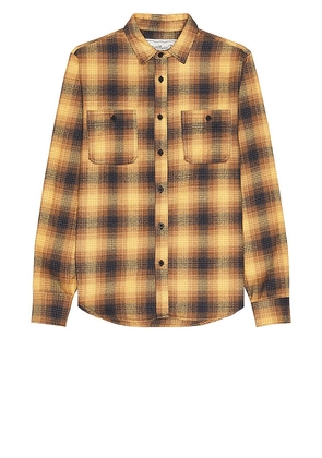 ONE OF THESE DAYS San Marcos Flannel Shirt in Yellow. Size XL/1X.