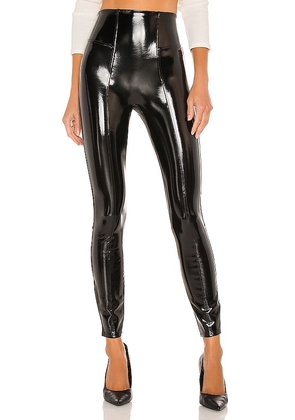 SPANX Faux Patent Leather Leggings in Black. Size L, M, S, XL.
