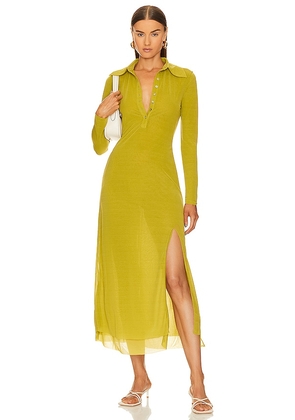 Song of Style Noma Midi Dress in Green. Size L, S, XS.