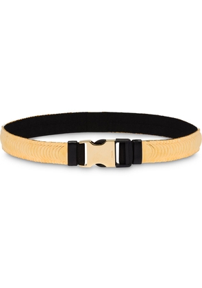 Prada applique strap seatbelt-style belt - Gold