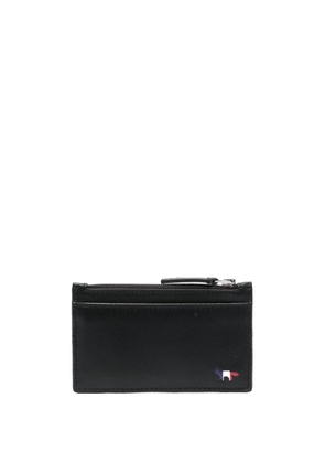 Maison Kitsuné logo-detail leather cardholder - Black