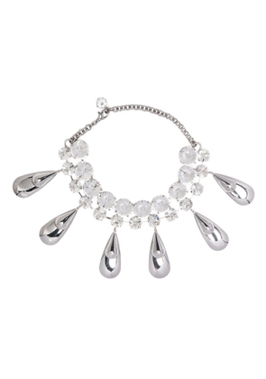 AREA crystal-embellished teardrop choker necklace - Silver