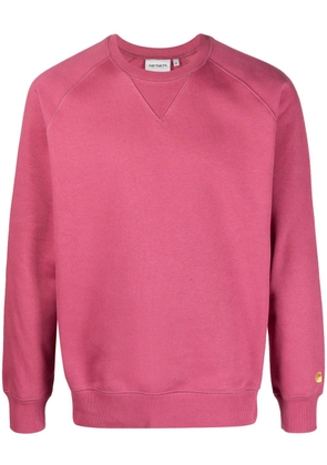 Carhartt WIP Chase logo-embroidered sweatshirt - Pink