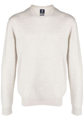 Boggi Milano fine-knit virgin-wool jumper - Grey