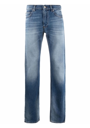 Versace faded-effect straight-leg jeans - Blue