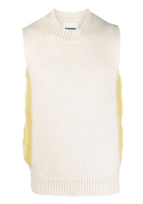 Jil Sander mock-neck knitted vest - Neutrals