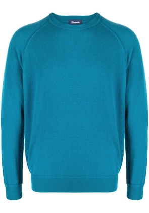 Drumohr raglan-sleeved cashmere jumper - Blue