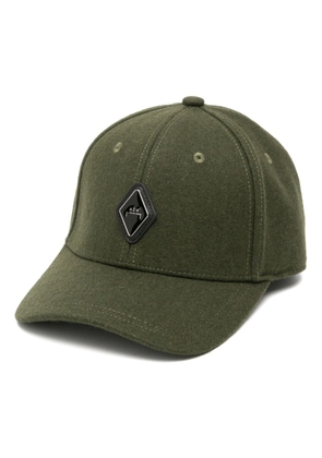 A-COLD-WALL* logo-appliqué felted cap - Green