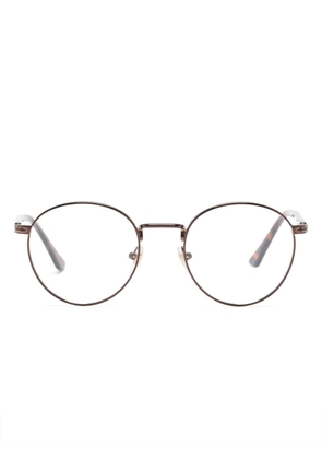 Persol tortoiseshell round-frame glasses - Brown