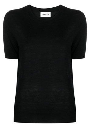 P.A.R.O.S.H. fine-knit short-sleeves top - Black