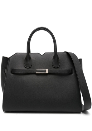 Valextra medium Milano leather tote bag - Black