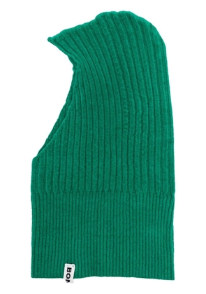 Bonsai ribbed-knit balaclava - Green