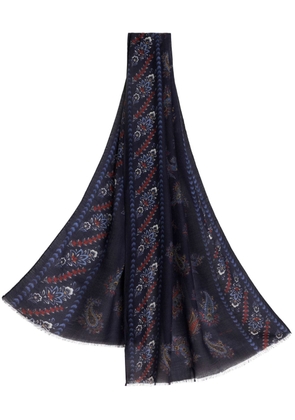 ETRO paisley-print scarf - Blue