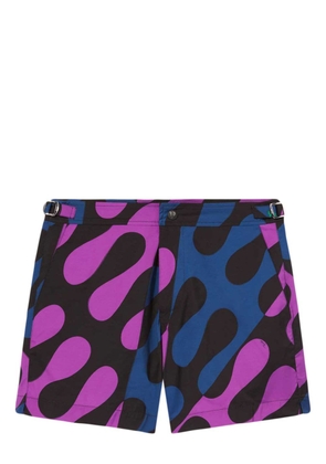 PUCCI abstract print swimshorts - Purple