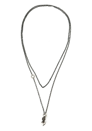 WERKSTATT:MÜNCHEN heart pendant necklace - Metallic