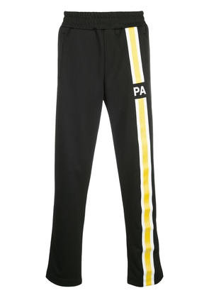 Palm Angels striped logo track trousers - Black