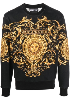 Versace Jeans Couture Garland Sun-print sweatshirt - Black