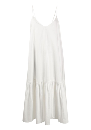 ANINE BING tiered sleeveless dress - White