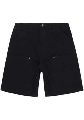Carhartt WIP logo-patch cotton shorts - Black