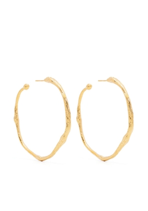 Forte Forte irregular-design large hoop earrings - Gold