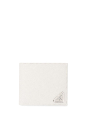 Prada Saffiano leather bi-fold wallet - White