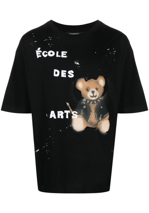 DOMREBEL Todd paint-splatter cotton T-shirt - Black