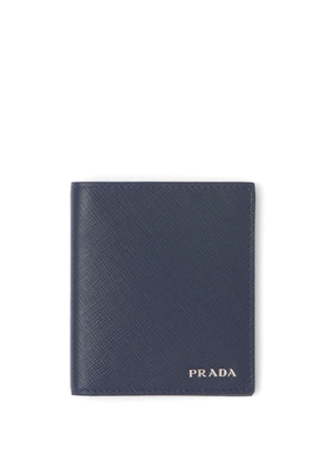 Prada Saffiano leather bi-fold wallet - Blue