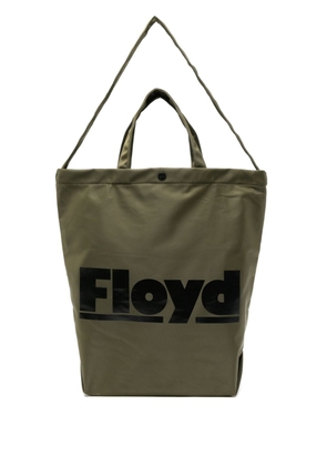 Floyd logo-stamp tote bag - Green