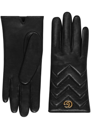 Gucci GG Marmont chevron gloves - Black