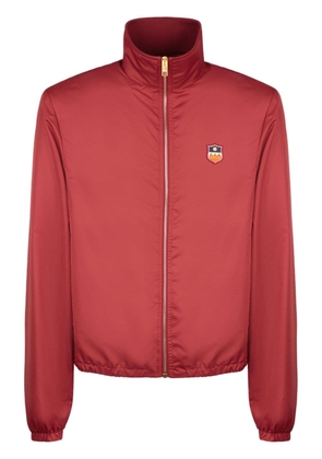 Bally logo-tag badge-appliqué ripstop jacket - Red