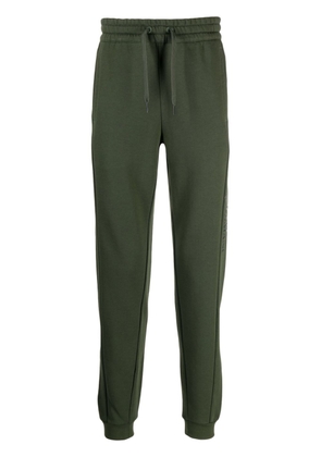 Ea7 Emporio Armani panelled drawstring cotton track pants - Green