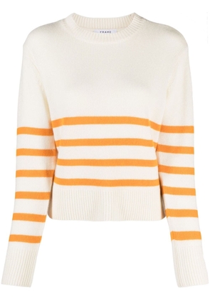 FRAME long-sleeved cashmere sweater - White