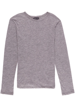 TOM FORD long-sleeve cashmere top - Grey