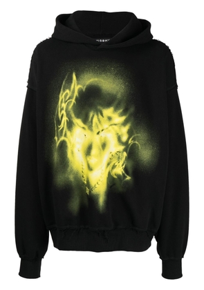 MISBHV graphic-print cotton hoodie - Black