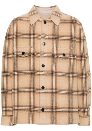 MARANT Kervon plaid-check jacket - Brown