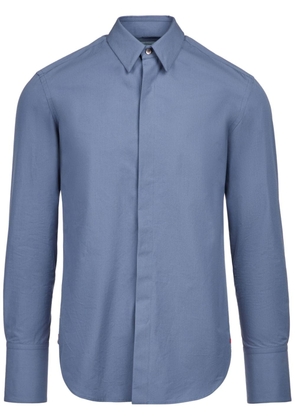 Ferragamo long-sleeve cotton shirt - Blue