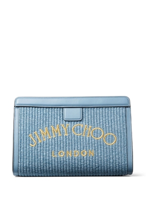 Jimmy Choo Avenue woven pouch - Blue