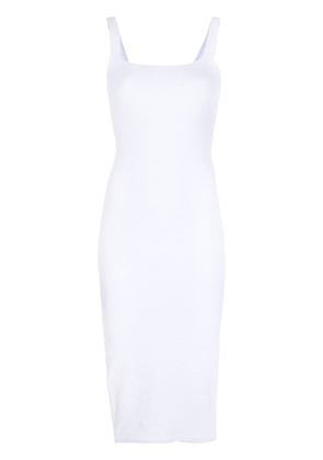 Alexander Wang logo-jacquard sleeveless dress - White