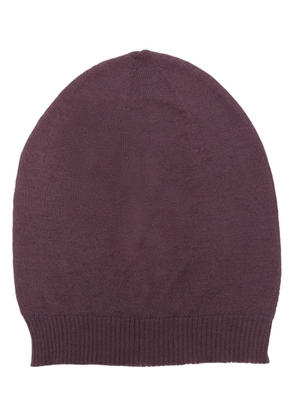 Rick Owens fine-knit virgin wool beanie - Purple