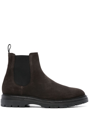 Boggi Milano slip-on suede ankle boots - Brown